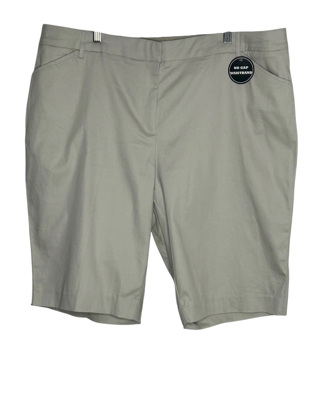 dressbarn Khaki Chino Bermuda
Shorts No Gap Waistband Women's
Sz 18 Plus NWOT
